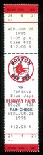 1995 June 28th Ticket Red Sox Blue Jay's Paul Molitor 200th Career Home Run HOF