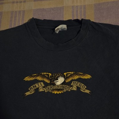 Vintage 90s Anti Hero Skateboards Eagle T Shirt L OG Supreme Skate