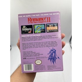 Romance of The Three Kingdoms II (NES, 1991) - Complete in Box With Poster MINT