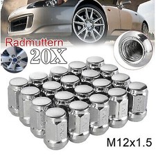 20X Radmuttern Kegelbund Mutter M12x1,5 SW 19 für Ford Alufelgen Fiesta Mondeo