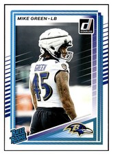 Mike Green 2025 Donruss Rated Rookie RC #397 Baltimore Ravens *314