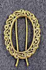 Vintage Gold Tone Hair Clip Barrette Classic Elegant Retro Accessory