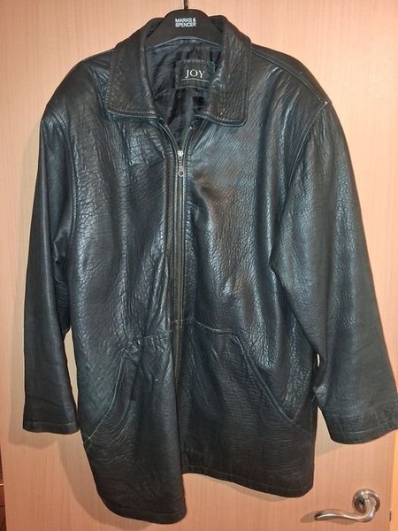 Women Leather Jacket Black 40