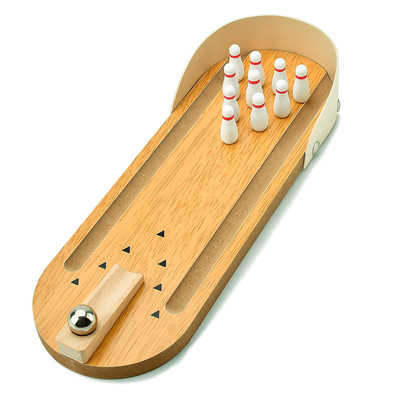 Mini Tabletop Bowling Game Set Portable Fun Stress Reliever for All Ages