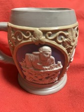 Villeroy & Boch Mettlach Beer Stein/ Mug 1266 Antique Breweriana Drinking Scenes