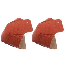 Elastic PU Roller Skate Toe Guard Covers Durable Orange Protective Caps