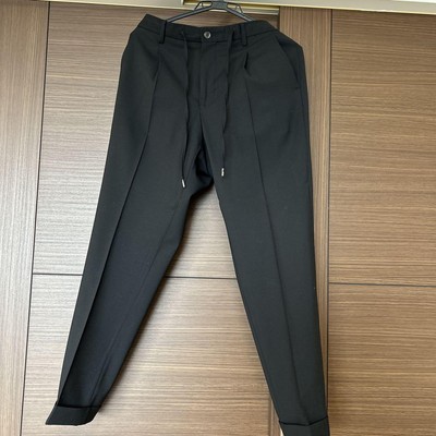 Briglia 1949 Black Dress Pants Italy Made Size 44 Slim Fit Clean Look