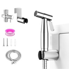 Stainless Steel Handheld Bidet Sprayer Kit for Toilet, Easy Install Adjustable