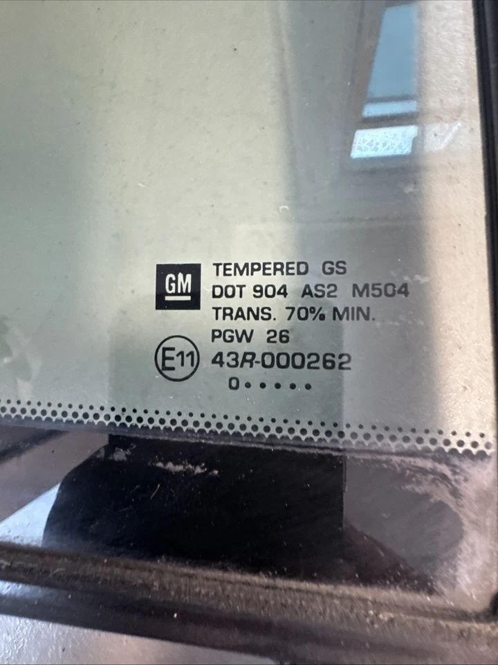 2008-2012 Chevrolet Chevy Malibu Right Back Quarter Window Glass E11 43R-000262 Foto 3 de 4