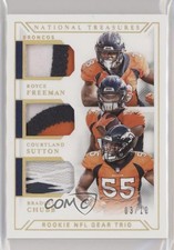 2018 National Treasures Holo Gold Prime 3/10 Royce Freeman Courtland Sutton 1i7