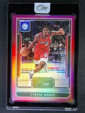 2022-23 Panini One and One Tyrese Maxey 1/15 Red #25  SSP Philadelphia 76ers HT3