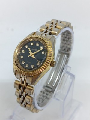 VINTAGE 1990s Neiman Marcus Women's 24mm Quartz Gold Tone Date Watch NEW BATT