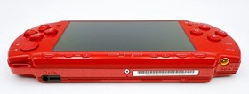 Sony PSP-2000 Console Deep Red Region free Rare w/adapter, battery - Excellent