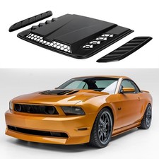 Carbon Fiber Style Car Hood Scoop Air Flow Intake Vent Cover For Ford Mustang Gt Carbon Fiber Style Car Hood Scoop Air Flow Intake Vent Cover For Ford Mustang Gt