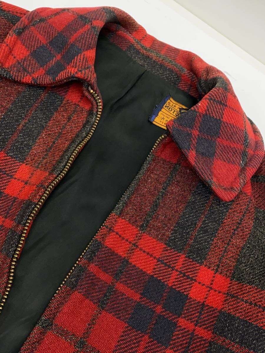 Pendleton Wool Blouson Red Check Jacket - image 7