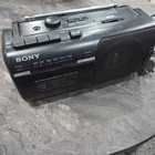 SONY CFM-10 Radio Cassette Corder Player AM/FM Tested & Working Power Cable