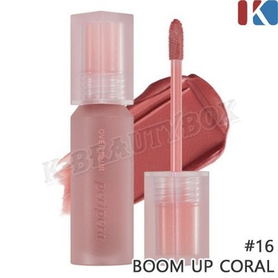 PERIPERA Over Blur Tint 3.5g #16 Boom Up Coral Velvet Smooth Lip Tint K-Beauty