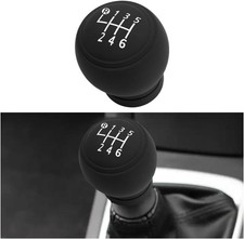 6-Speed Gear Shift Knob Cover for Automotive Interior Accessories Textured Desig