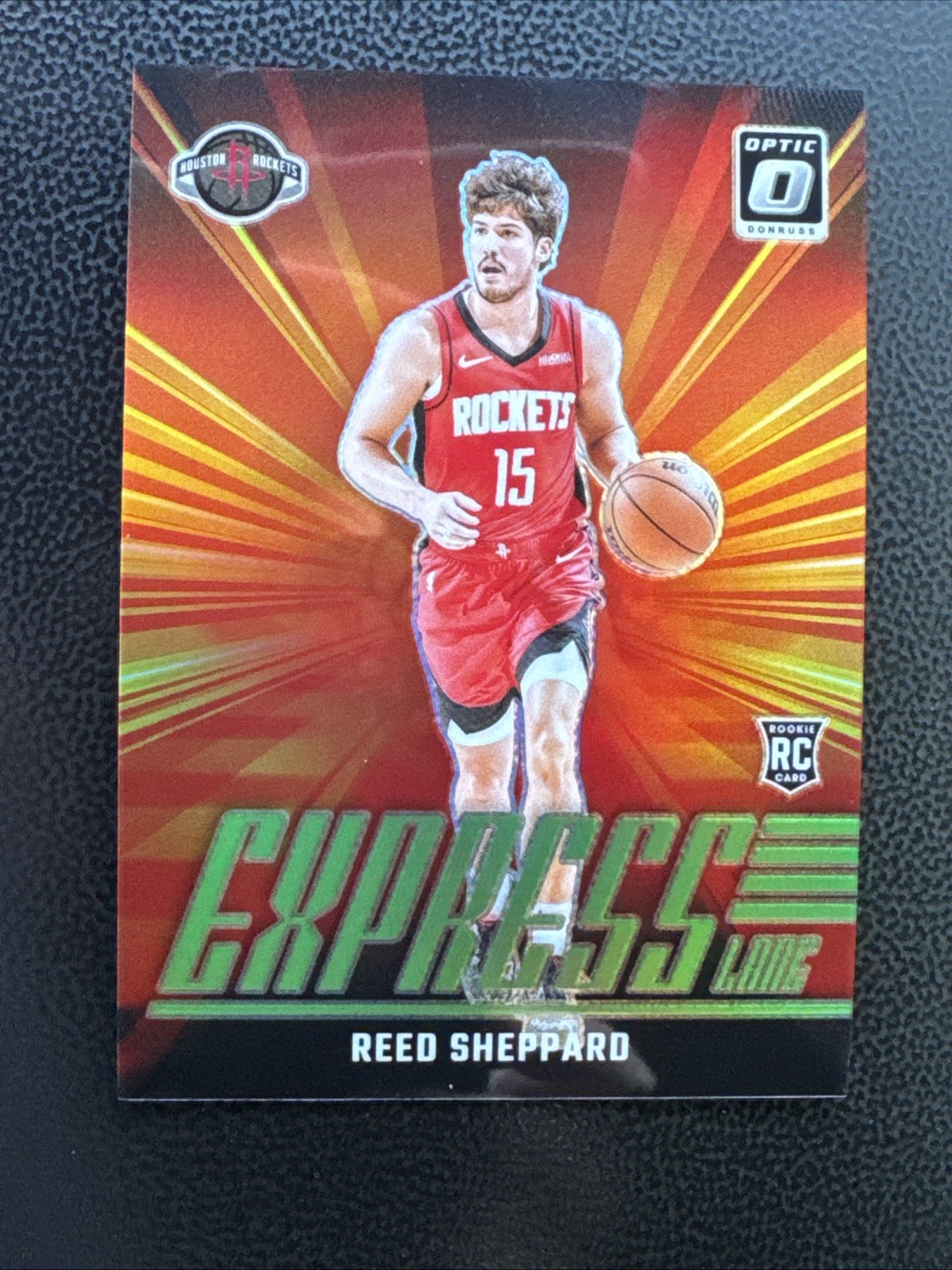2024-25 Optic Reed Sheppard Green Express Lane /199 RC #16