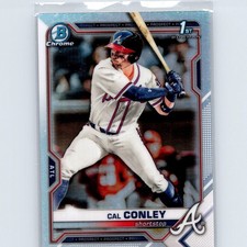 2021 Bowman Draft Cal Conley #BDC-70 Chrome Refractor Atlanta Braves