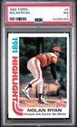 1982 Topps - 1981 Highlight Nolan Ryan #5 Astros Graded Card PSA 7 NM