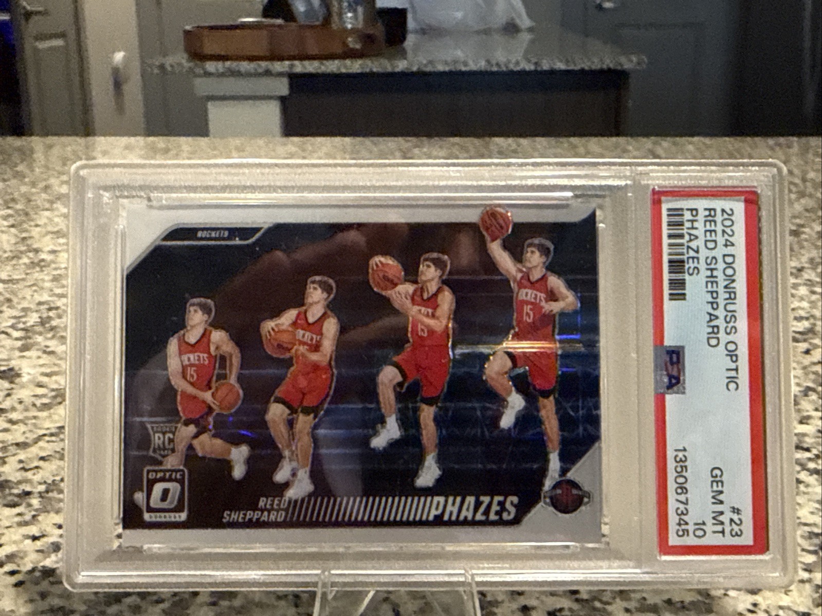 2024-25 Panini Donruss Optic Reed Sheppard Phazes RC #23 PSA 10 SSP Case Hit