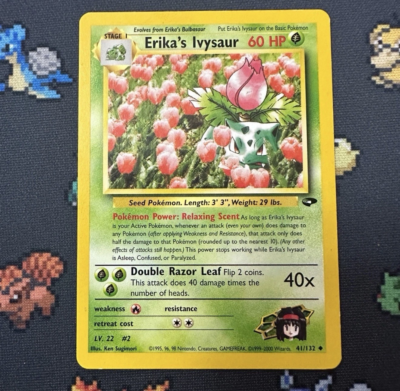 Pokemon TCG Erika's Ivysaur Gym Challenge 41/132 LP Condition WOTC