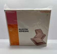 10ct 1 Box Smith & Nephew Allevyn Adhesive 7" x 7" Foam Dressing 66020045 EXP 21