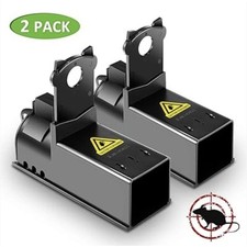 Pack Of 2 Effective Large Rat Traps Catcher Indoor & Outdoor Black 