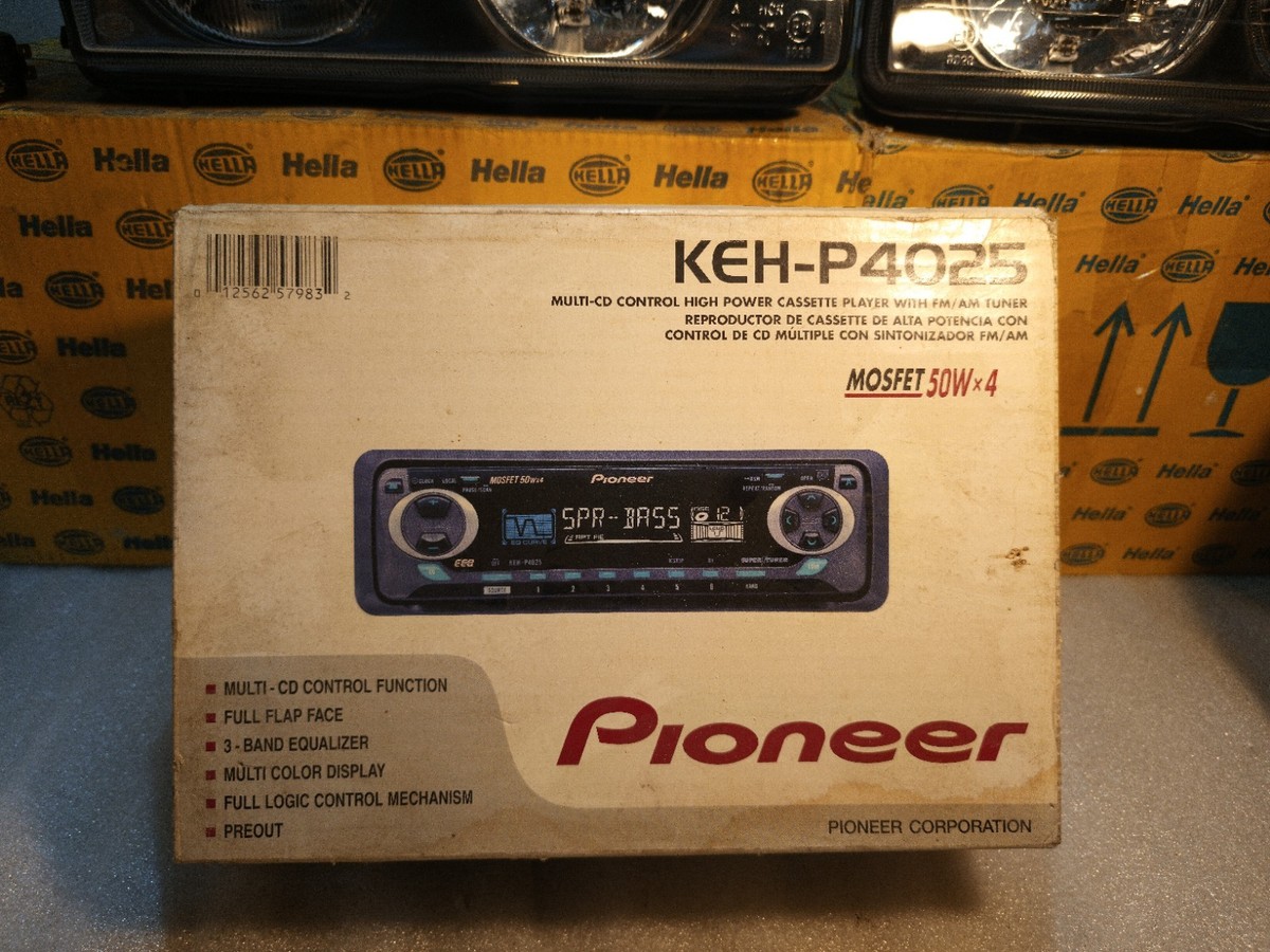 Pioneer KEH-P4025 car stereo cassette player receiver Old School