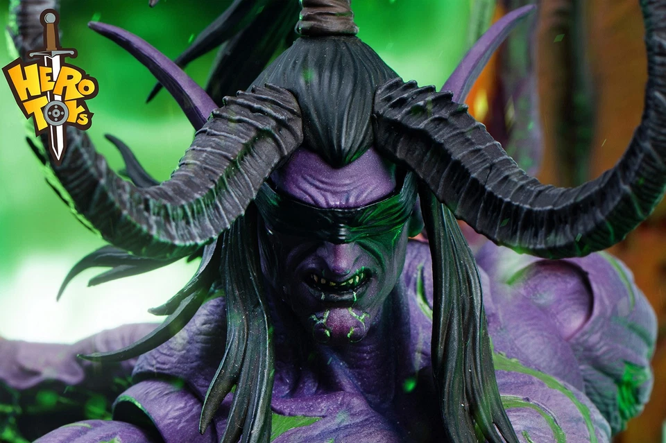 Nueva figura de acción Hero Toys Illidan Stormrage wow 1/10 cazador de demonios juguete 6"" 2024 Foto 3 de 4