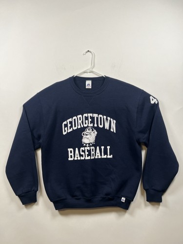 Vintage 90s Georgetown Hoyas Sweatshirt Crewneck Sz Medium Russell Athletic USA