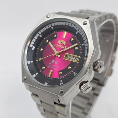 ORIENT SK Sea King Crystal Orient King Diver Watch Pink Dial 21 Jewels