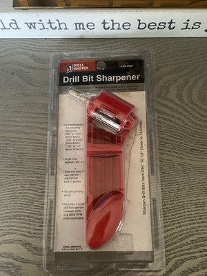 Drill Master Drill Bit Sharpener with Built-In Guide: 5/64'' to 1/2'' New