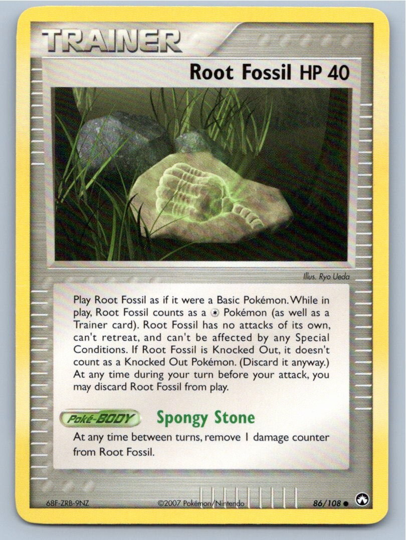 2007 POKEMON ROOT FOSSIL POWER KEEPERS 86/108 C NM A78375 FREE S&H