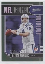 2019 Panini Absolute NFL Icons Green Spectrum 25/25 Peyton Manning #7 HOF 0x5e