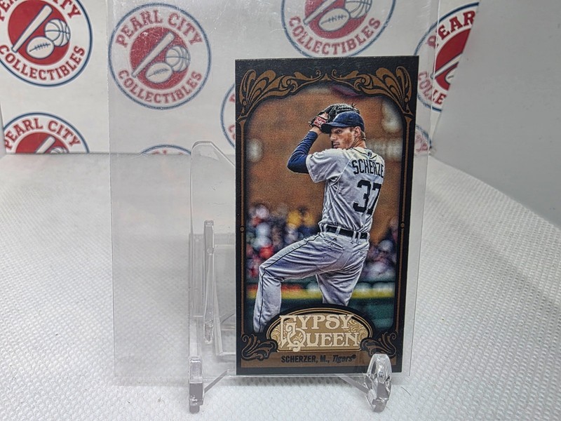 2012 Gypsy Queen Mini Black #9 Max Scherzer Detroit Tigers