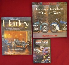 Harley Davidson 2 Book 1 DVD Lot This Old Indian Wars Made in USA Dregni Girdler