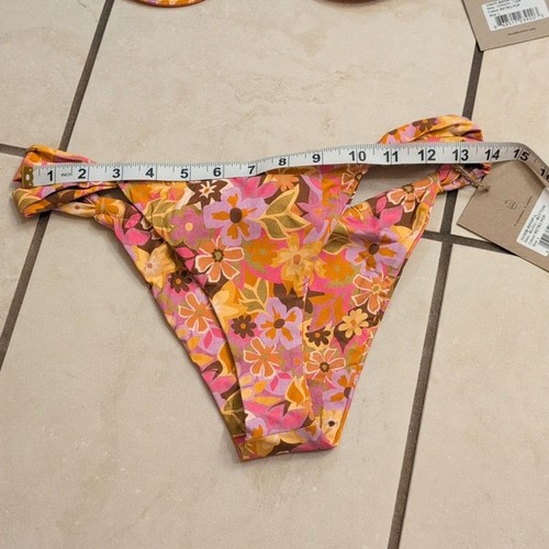 NWT Stone Fox Swim SET Conch Top and Bijou Bottom Retro Pop Floral Reformation L - Picture 7 of 14