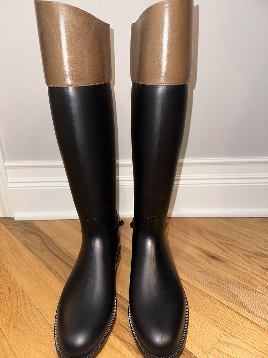 NWOB Brunello Cucinelli Riding Rain Boots Sz 38 | eBay