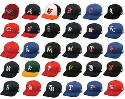 MLB Adult Cotton Twill Raised Replica Baseball Hat 300 Select Team From  Drop Dow