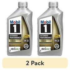 (2 pack) Mobil 1 Extended Performance Full Synthetic Motor Oil 0W-20, 1 Quart 161.40 per gallon
