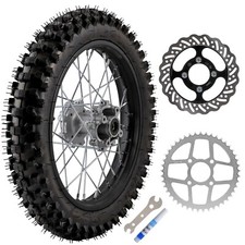 Llanta trasera grande 90/100-16 1,85x16 520-45T piñón rotor para pit bike todoterreno