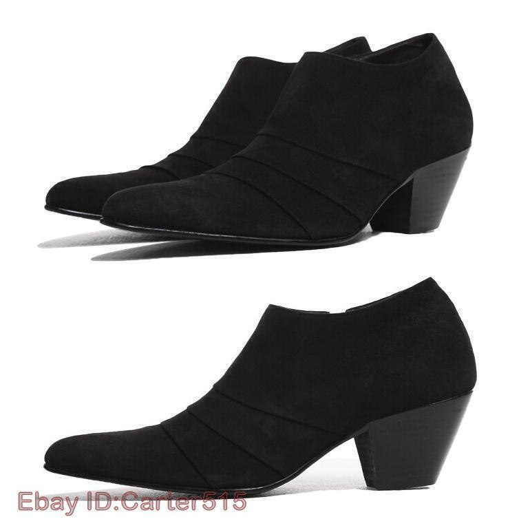 SAOLA Scarpe da uomo in pelle a punta tacco cubano Oxford pieghettate party club business taglia