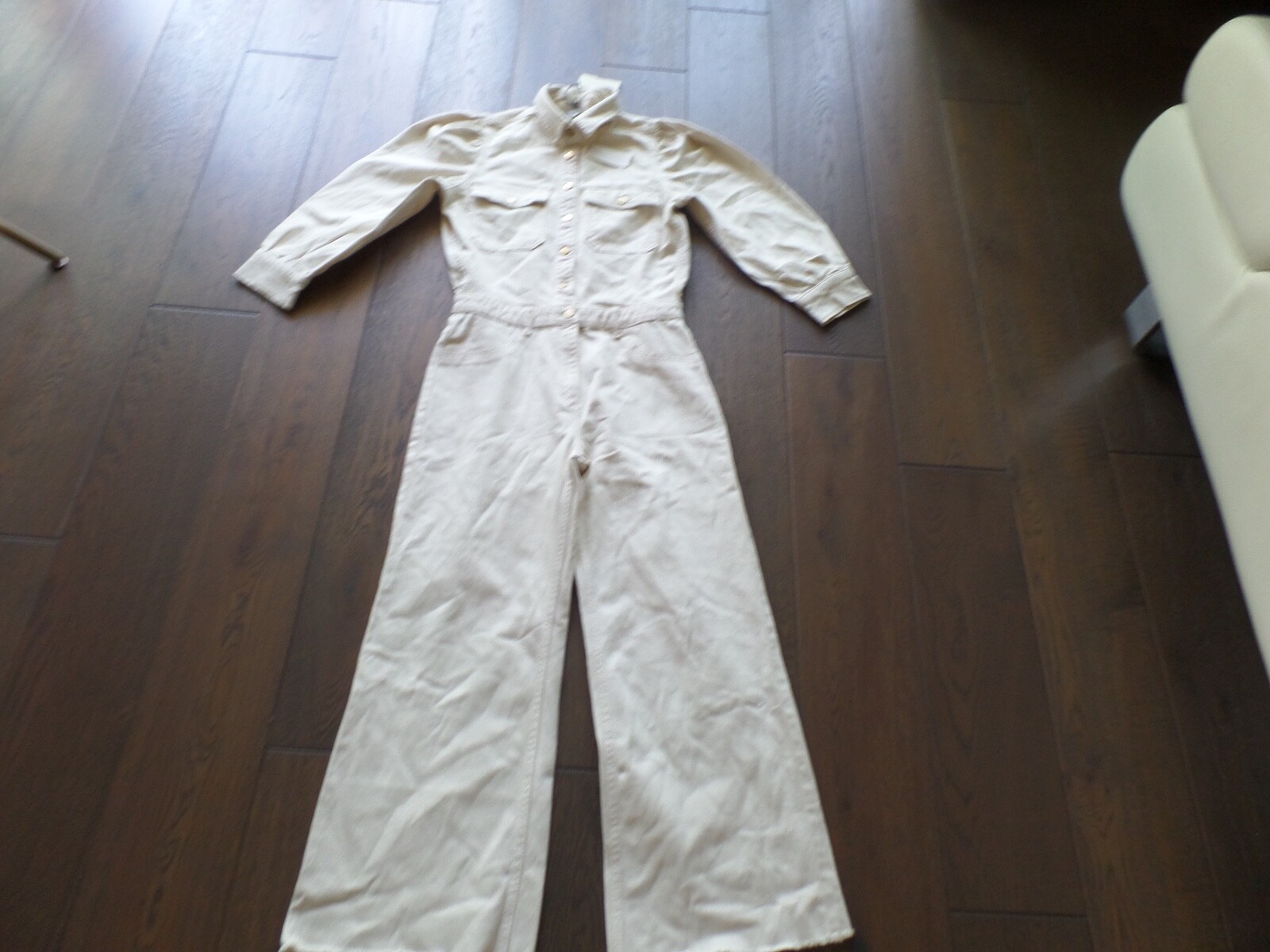 cream one piece jumpsuit