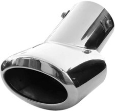 Auspuffblende Endrohr Edelstahl Universal Oval Für Peugeot 306 307 308 406 407