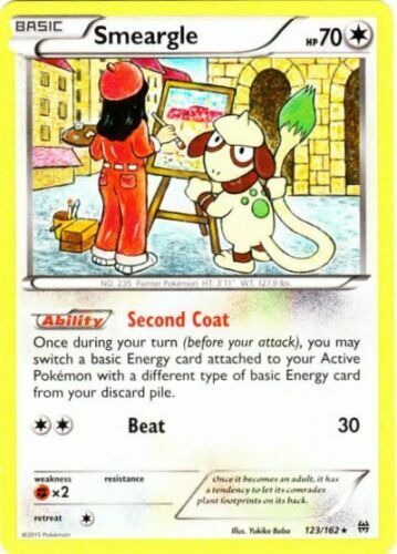 Smeargle 123/162 Breakthrough Rare Near Mint Pokemon DNA GAMES