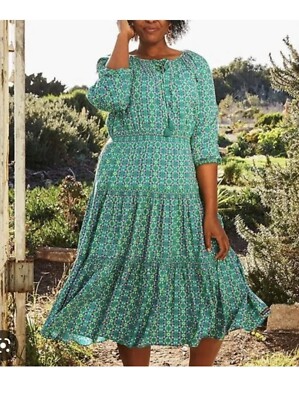 Matilda Jane Womens Age of Aquarius Floral Boho Midi Dress Size Small |  eBay