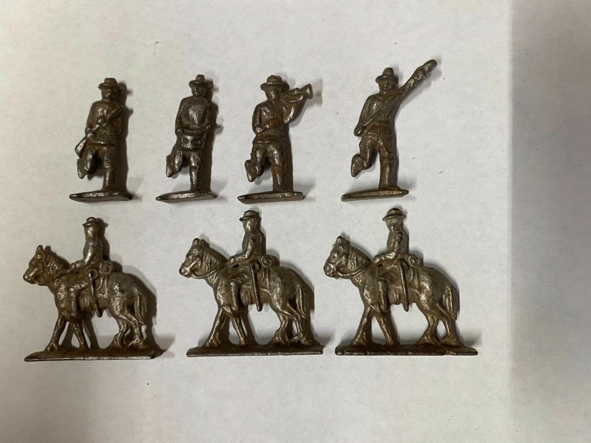 Civil war metal toy soldiers on sale