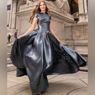 reem acra beaded cap sleeve dress Sweet Dreems Look 14